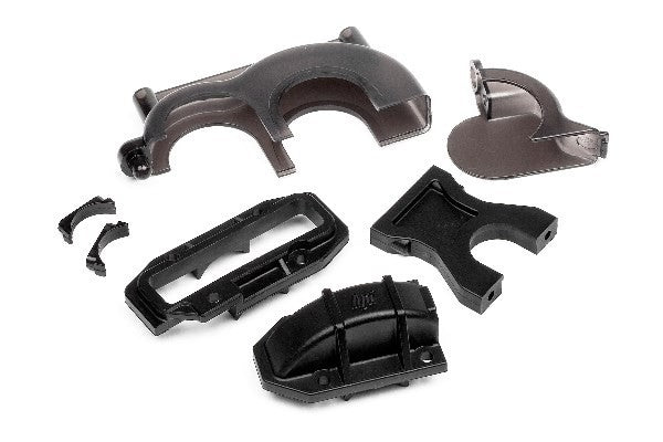 HPI 100845 - CENTER BULKHEAD/SPUR GEAR COVER SET