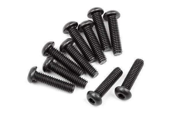 HPI 107373 - BUTTON HEAD SCREW M2.5X10MM (HEX SOCKET/10PCS)