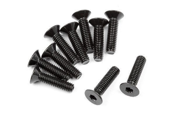 HPI 107375 - FLAT HEAD SCREW M2.5X10MM (HEX SOCKET/10PCS)