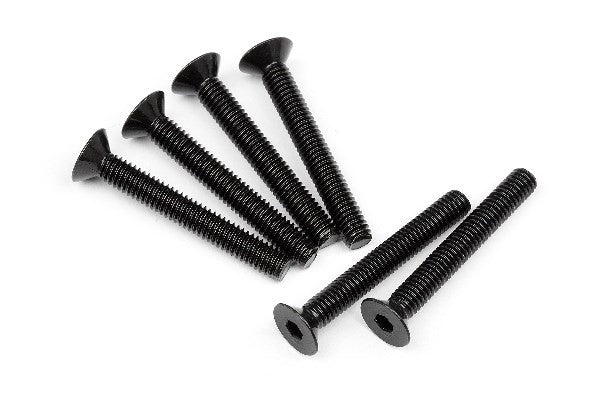 HPI 107908 - FLAT HEAD SCREW M4X30MM (HEX SOCKET/6PCS)