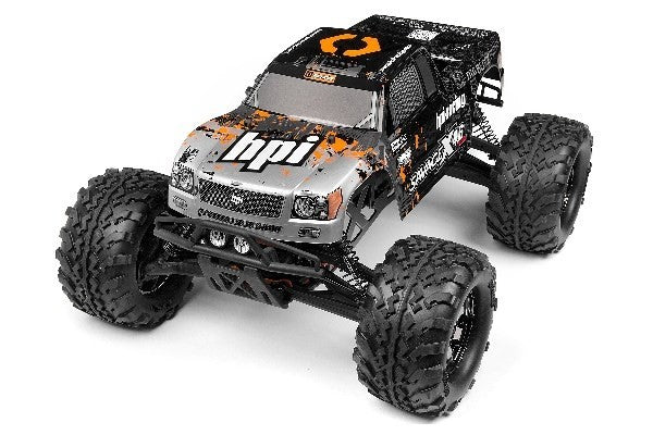HPI 109883 - NITRO GT-3 TRUCK PAINTED BODY (SILVER/BLACK)