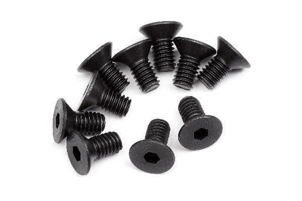 HPI 110070 - FLAT HEAD SCREW M4X8MM (HEX SOCKET/10PCS)
