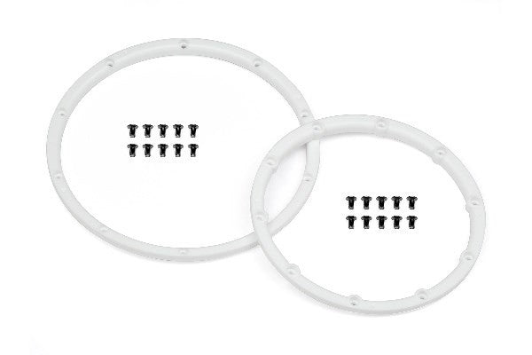 HPI 110545 - WHEEL BEAD LOCK RINGS (WHITE/FOR 2 WHEELS)