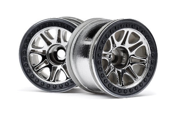 HPI 113336 - SPLIT 8 TRUCK WHEEL (CHROME/2PCS)