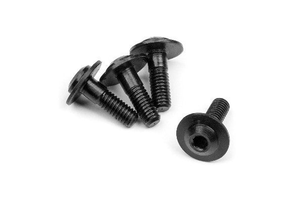 HPI 115323 - MOTOR SCREW M3X9MM (4PCS)