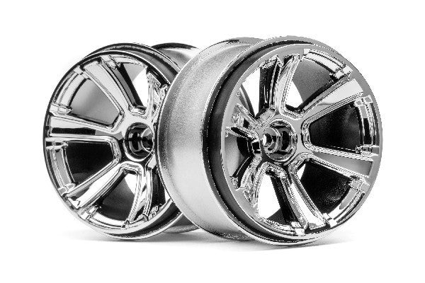 HPI 115324 - 6-SHOT MT WHEEL (CHROME/2PCS)