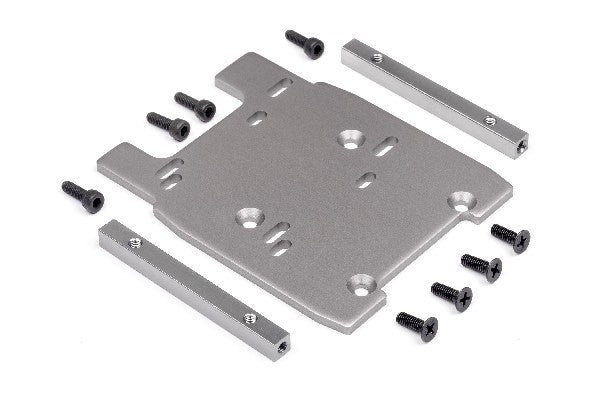HPI 115354 - MOTOR PLATE (GRAY/4MM)