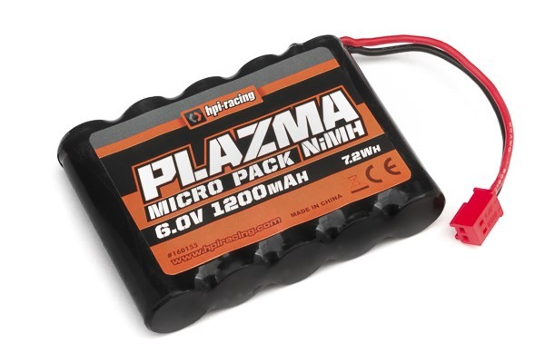 HPI 160155 - PLAZMA 6.0V 1200MAH NIMH MICRO BATTERY PACK