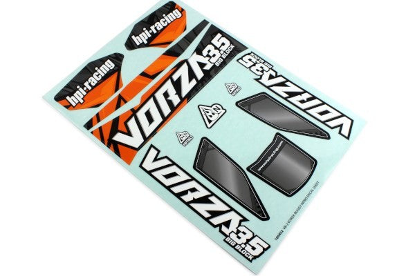 HPI 160432 - VORZA BUGGY NITRO VB-2 DECAL SHEET