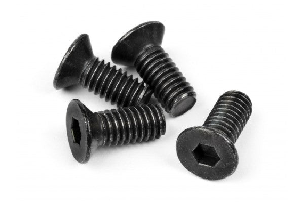 HPI Z307 - FLAT HEAD SCREW M4X10MM (HEX SOCKET/THIN TYPE/4PC)