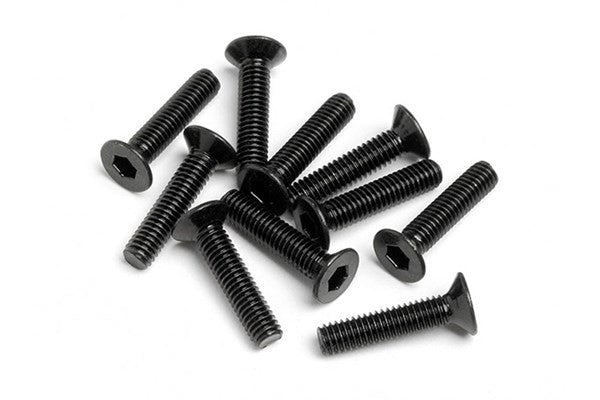 HPI Z449 - FLAT HEAD SCREW M2.5X12MM (HEXSOCKET/10PCS)