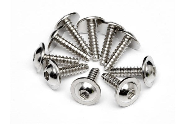 HPI Z489 - TP. FLANGED SCREW M2.6X10MM (HEX SOCKET/10PCS)