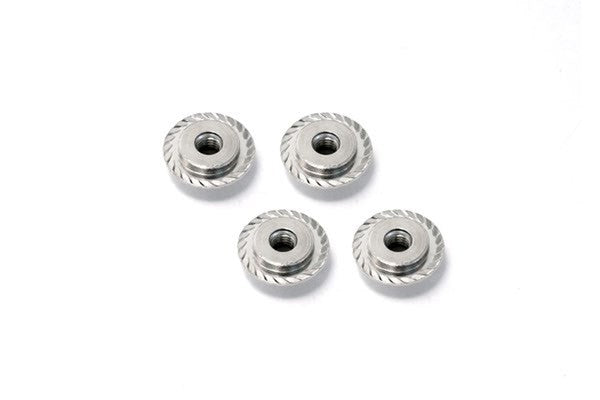 HPI Z671 - FLANGED LOCK NUT M5X8MM (SILVER/4PCS)