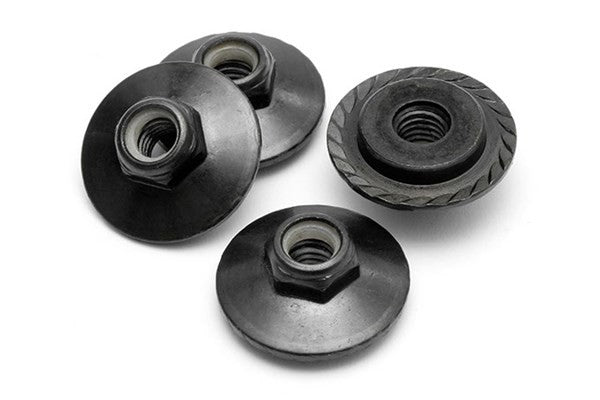 HPI Z680 - FLANGED LOCK NUT M5X8MM (BLACK/4PCS)