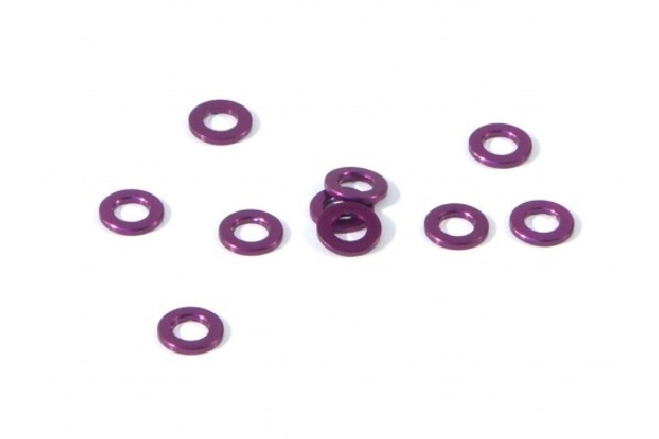 HPI Z814 - ALUMINIUM WASHER 3 X 6 X 0.75MM (PURPLE/10 PCS)