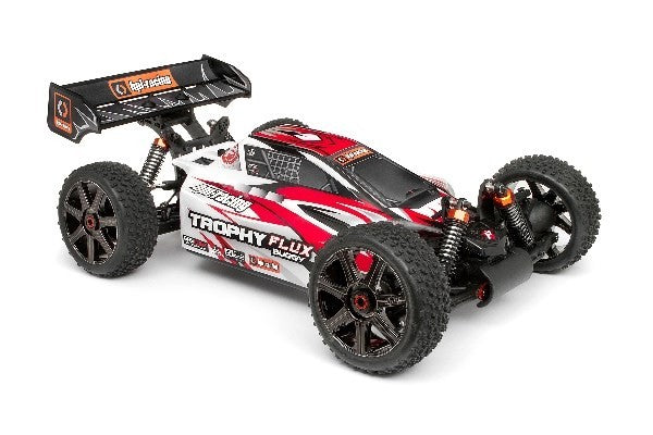 HPI 101716 - CLEAR TROPHY BUGGY FLUX BODYSHELL W MASKS AND DECA