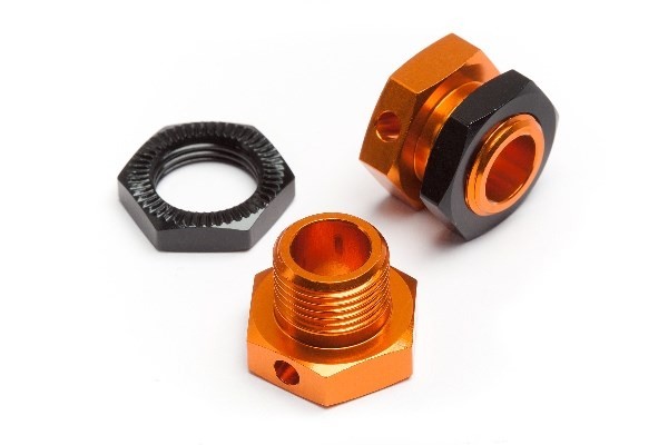 HPI 101785 - 5MM HEX WHEEL ADAPTERS TROPHY BUGGY (ORANGE/BLACK)