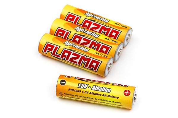 HPI 101939 - HPI PLAZMA 1.5V AA ALKALINE BATTERY (4PCS)