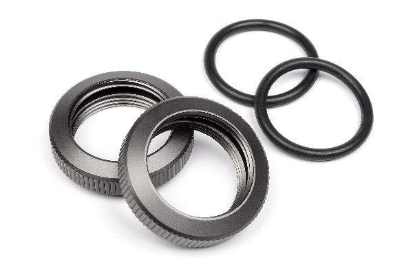 HPI 102155 - SHOCK ADJUSTER NUT 20MM (GUNMETAL/2PCS)