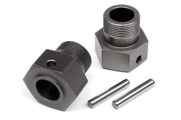 HPI 102157 - WHEEL HEX HUB 24X27MM (GUNMETAL/2PCS)