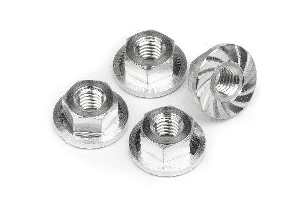 HPI 103908 - SERRATED FLANGE NUT M4X10.8MM (4PCS)
