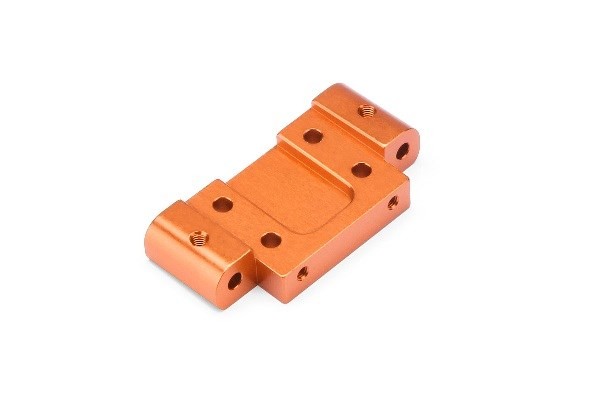 HPI 104867 - ALUMINUM FRONT SUSPENSION ARM MOUNT (3 DEG/ORANGE)