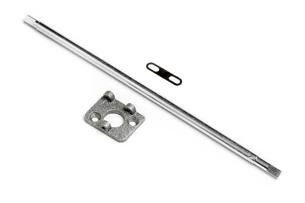 HPI 105504 - ALUMINUM CENTER DRIVE SHAFT/MOTOR MOUNT SET