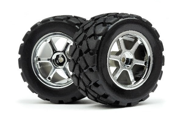 HPI 105524 - MOUNTED VT TIRE/WHEEL SET (4PCS)