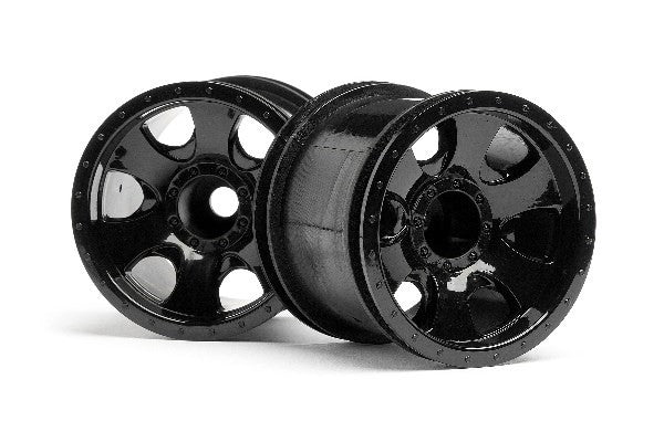 HPI 106724 - WARLOCK WHEEL BLACK (2.2IN/2PCS)