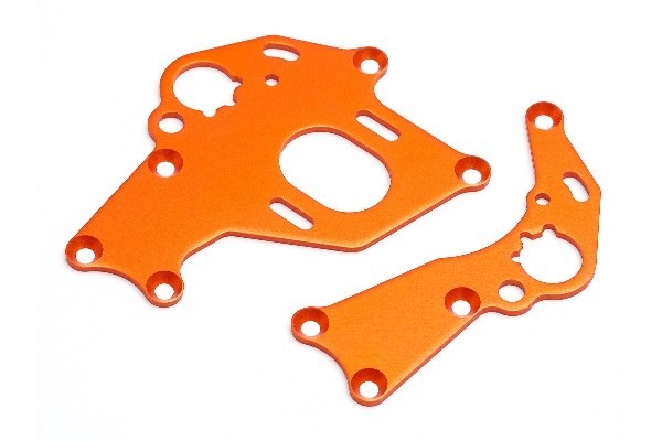 HPI 106838 - MOTOR MOUNT SET (LEFT/RIGHT/ORANGE)