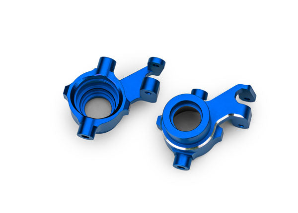TRAXXAS 10237-BLUE Steering Blocks Alu Blue (Pair) Maxx, Maxx Slash