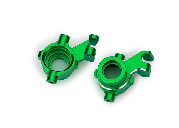TRAXXAS 10237-GRN Steering Blocks Alu Green (Pair) Maxx, Maxx Slash