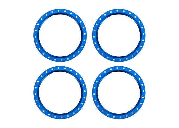 TRAXXAS 10276-BLUE Beadlock Rings Alu Blue (Pro Scale Wheel Alu System) (4)