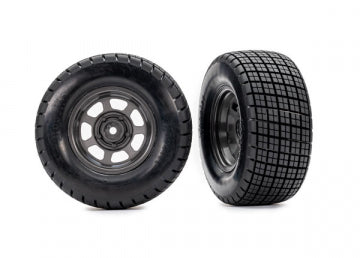 Traxxas 10474 Tires &amp; Wheels Hoosier / Dirt Oval 4WD/2WD Front (2)* Replaced by #10474X)