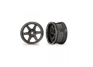 Traxxas 10572 Wheels 1.9" 6-Spoke Gray Wide Rear (2)