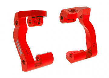 Traxxas 10733-RED - Caster Blocks Alu Red (Pair) Mini Maxx