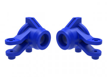 Traxxas 10736-BLUE Steering Blocks Blue (Pair) Mini Maxx/XRT