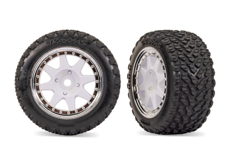 Tires &amp; Wheels Rally / Mini Rally White/Chrome Front (2)