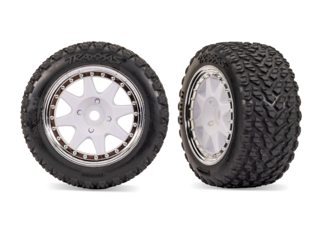 Tires &amp; Wheels Rally / Mini Rally White/Chrome Front (2)