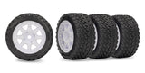 Tires &amp; Wheels Rally / Mini Rally White Front(H) + Rear(S) (4)