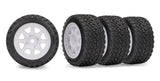 Tires &amp; Wheels Rally / Mini Rally White Front(H) + Rear(S) (4)