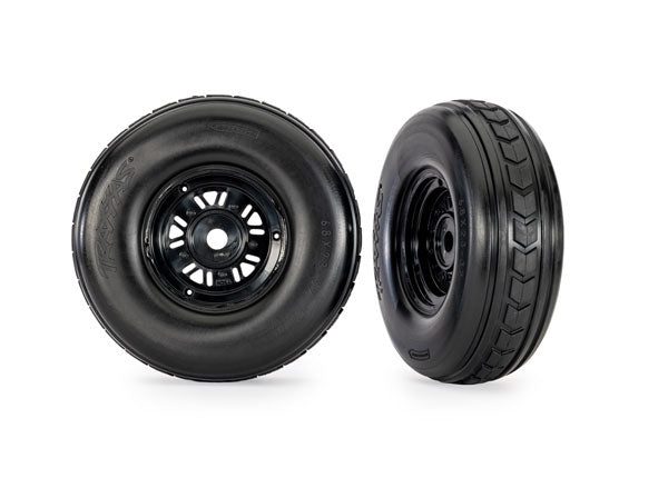 TRAXXAS 10972 Tires &amp; Wheels Pro Scale Sand Car Race Black Front (2)