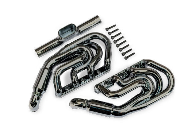 TRAXXAS 10982-BLKCR Engine Exhaust Black Chrome Funco Sand Car