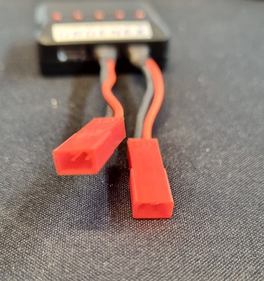 USB lader 1S Lipo batteri med 4 porte