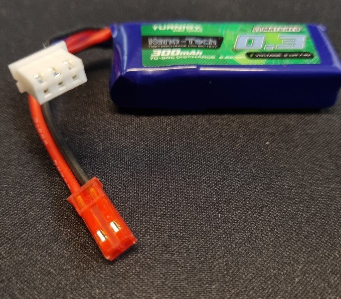 Turnigy Nano-Tech Plus 300mAh 2S 70C Lipo Pack