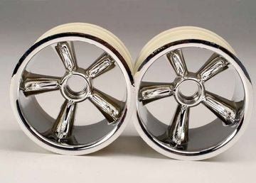 Traxxas 4174 - Wheels Pro-Star Chrome 2.2 Nitro Front (2)