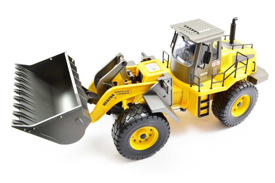Hobbyengine wheeled loader - fjernstyret gummiged