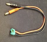 Ladekabel MPX han-stik 30 cm ledning til banastik 4.0mm 14 AWG