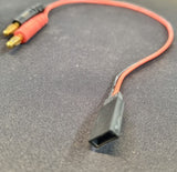 Ladekabel med Futaba / JST stik - 25 cm langt