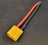 XT90 han stik med 10 cm kabel